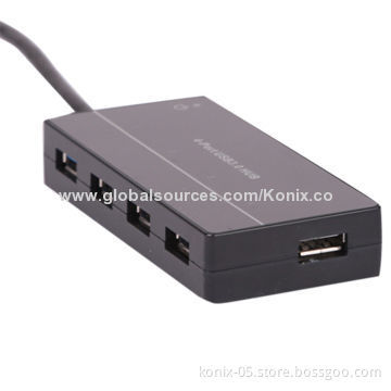 4-port Portable USB 3.0 Hub for Ultra Book MacBook Air, Windows 8 Tablet PC, BlackNew